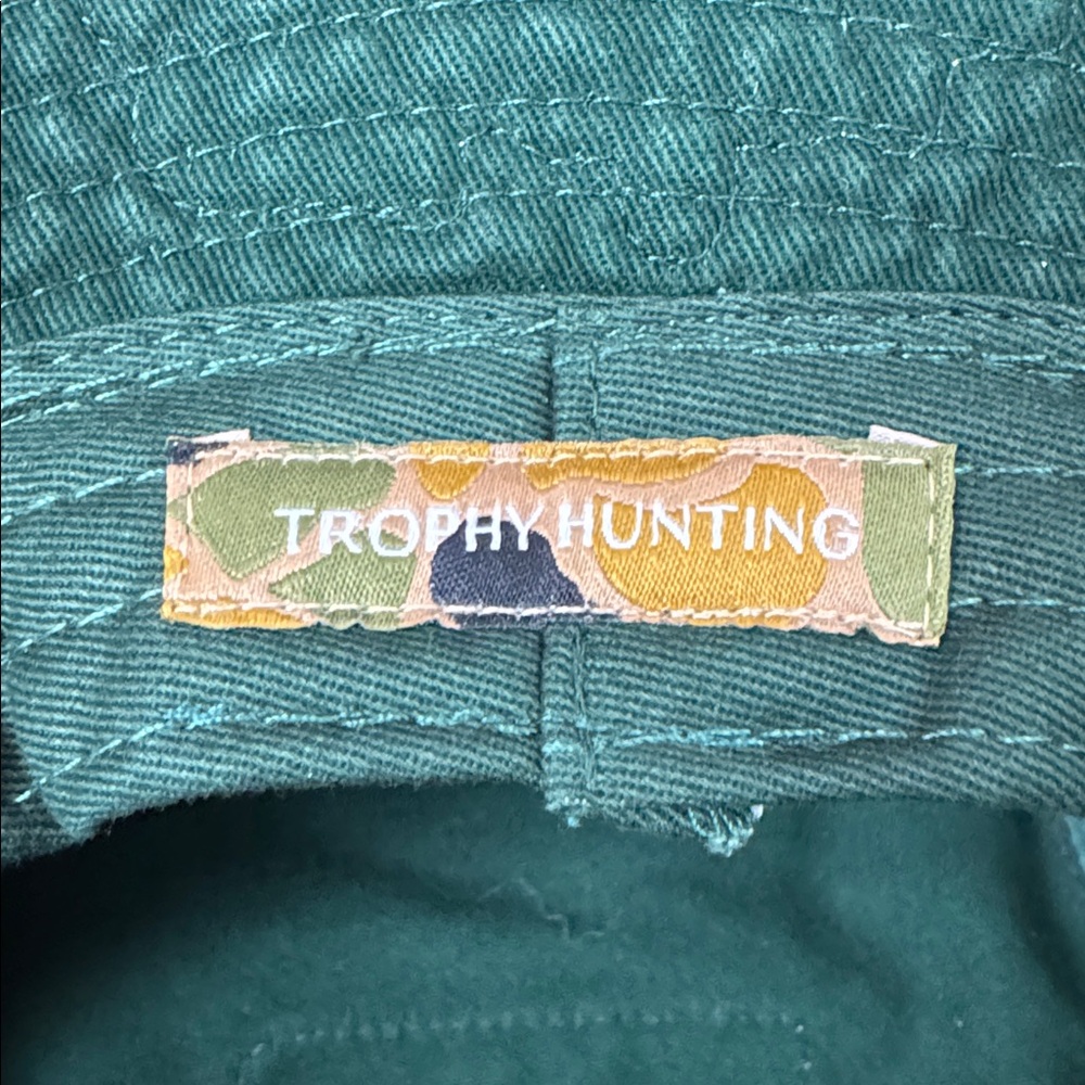 Trophy Hunting Patch Forest Green Bucket Hat size S/M - Picture 12 of 13